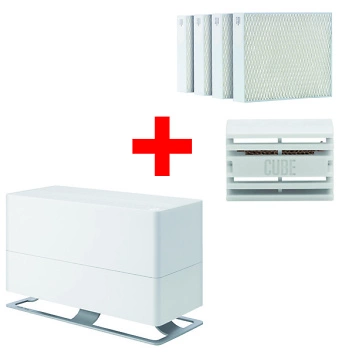 Stadler Form Oksar Big White Incl. Water Cube & Filtre - Humidificateur D'air 1 Stadler Form Oksar Big White Incl. Water Cube & Filtre - Humidificateur D'air