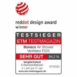 Fan F225 BONECO Moteur D`aire - Ventilateurs -Climatisation Soldes 10660307 3 d 3